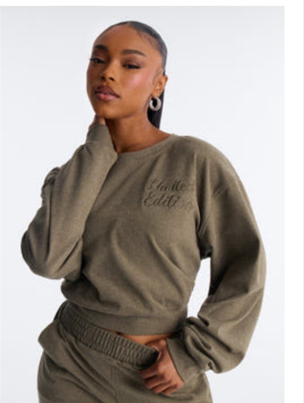 Limited Edition Oversized Cropped Sweatshirt
